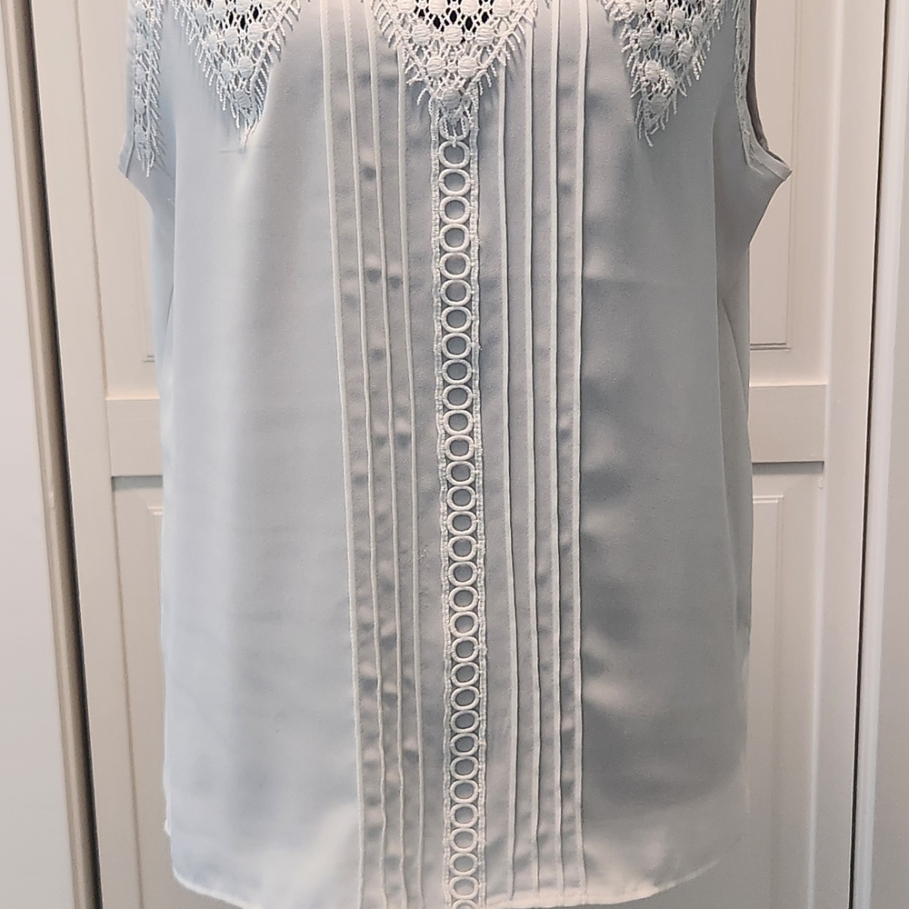 Express Cream Lace-Trim Sleeveless Camisole